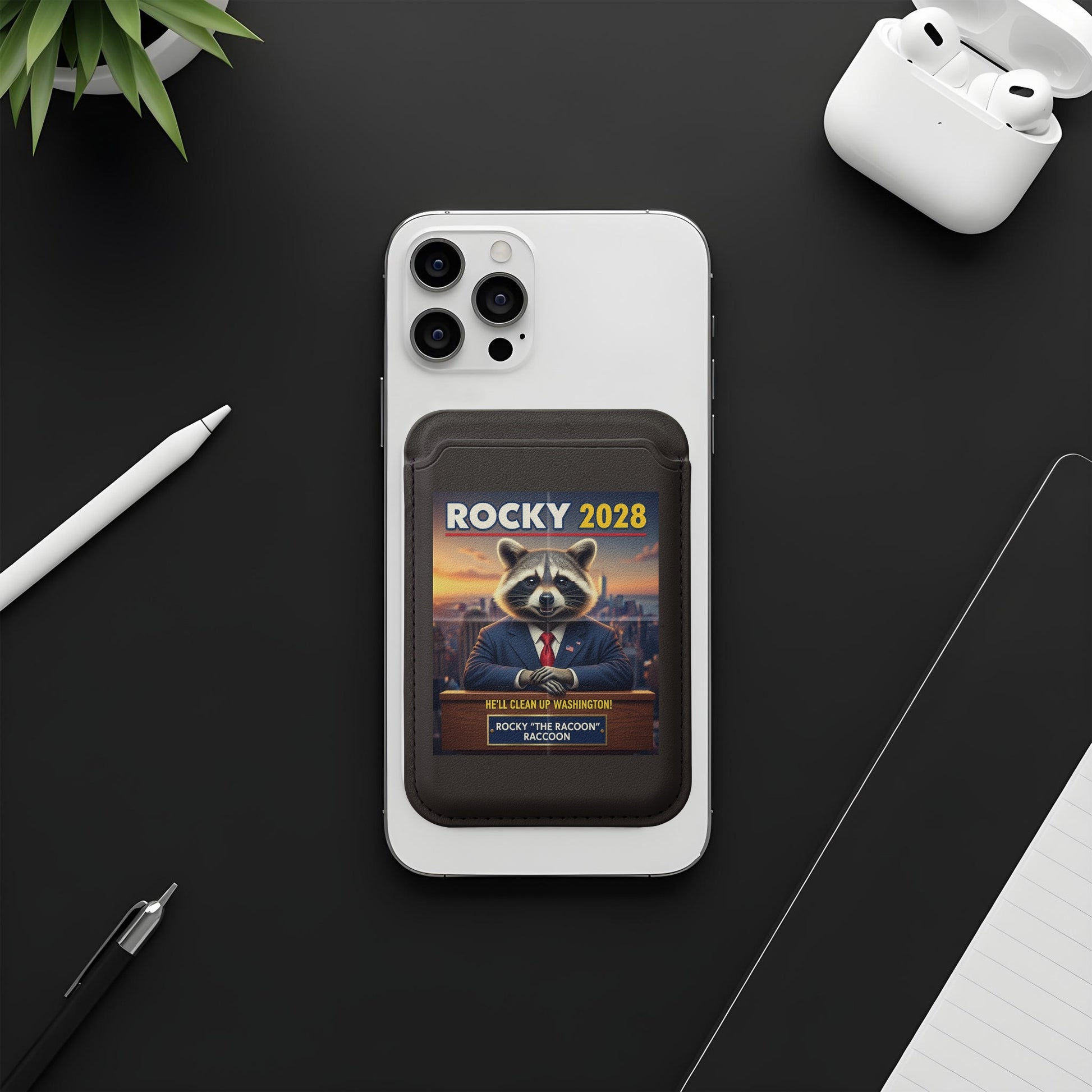 Rocky 2028 in a Suit Funny Raccoon Phone Wallet product